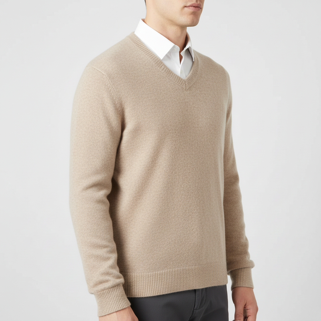 V-Ausschnitt Pullover