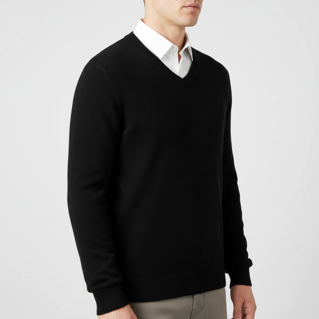 V-Ausschnitt Pullover