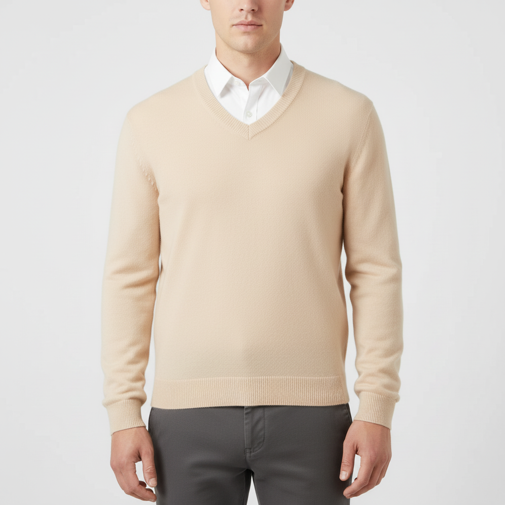V-Ausschnitt Pullover