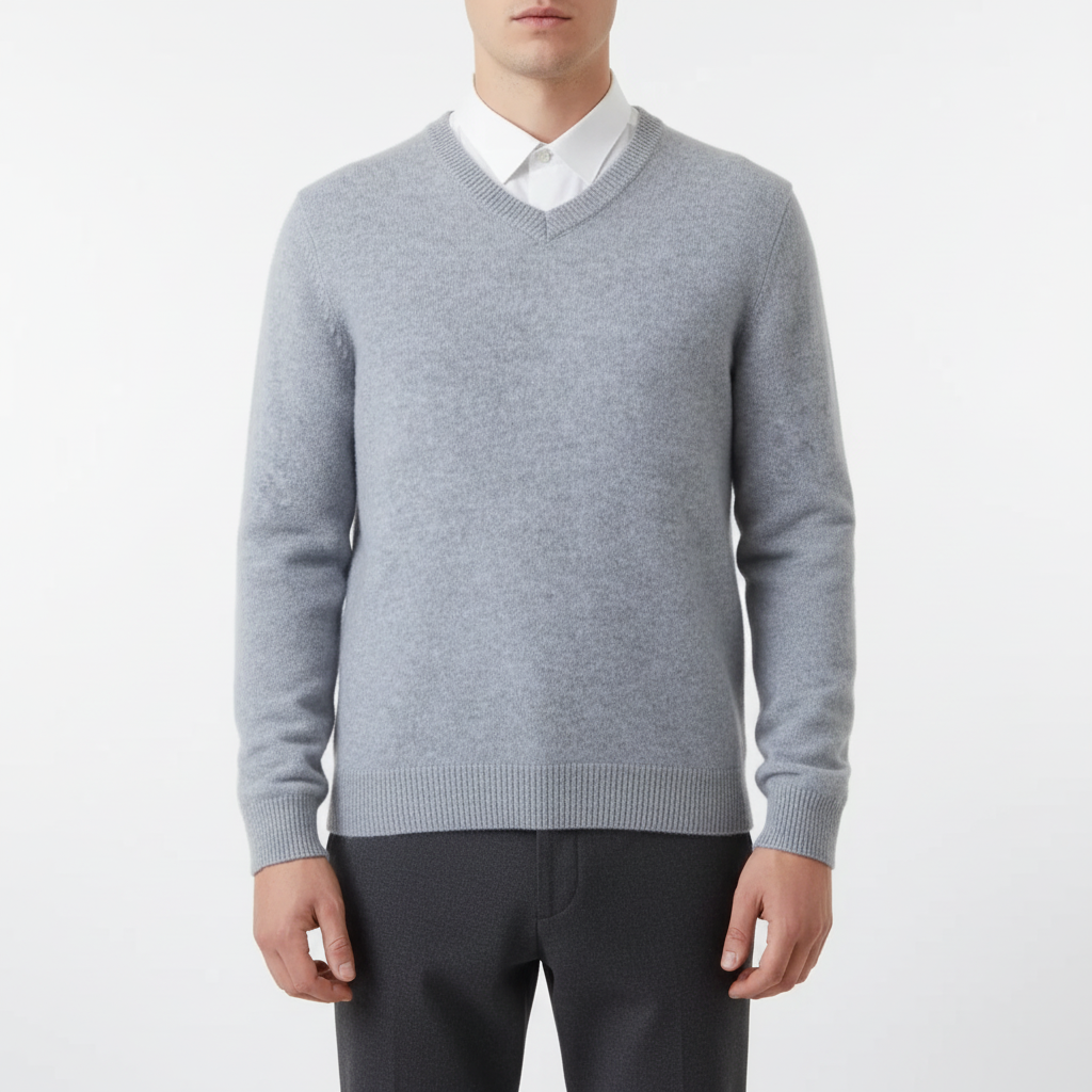 V-Ausschnitt Pullover