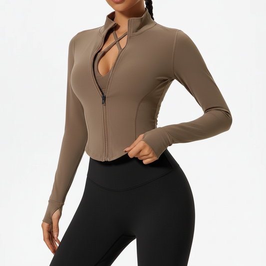 Velaform Figurbetonte Langarm-Sportjacke