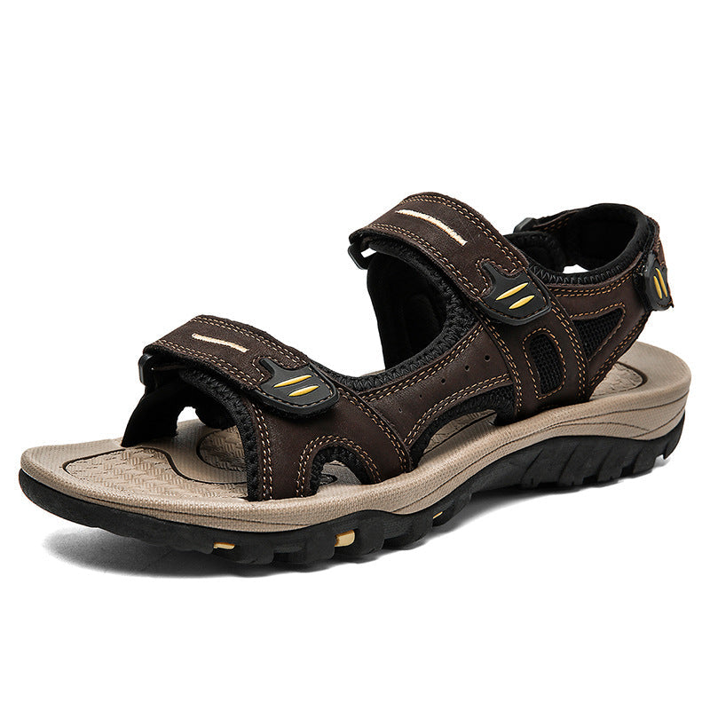 Herrensandalen mit breiter Zehenbox und Fußgewölbestütze