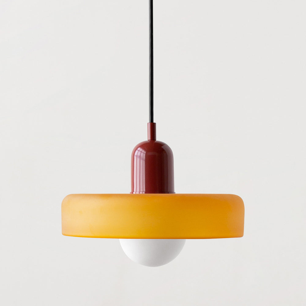 Rebolet | Bauhaus-Pendelleuchte aus farbigem Glas