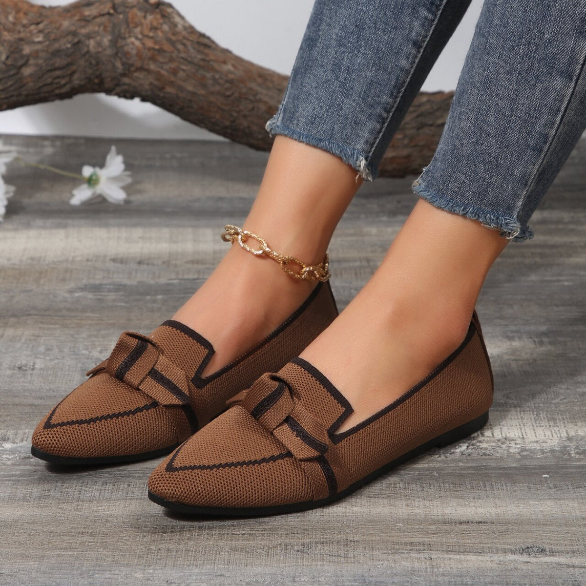 Damen-Ballerinas mit bequemer, weiter Passform