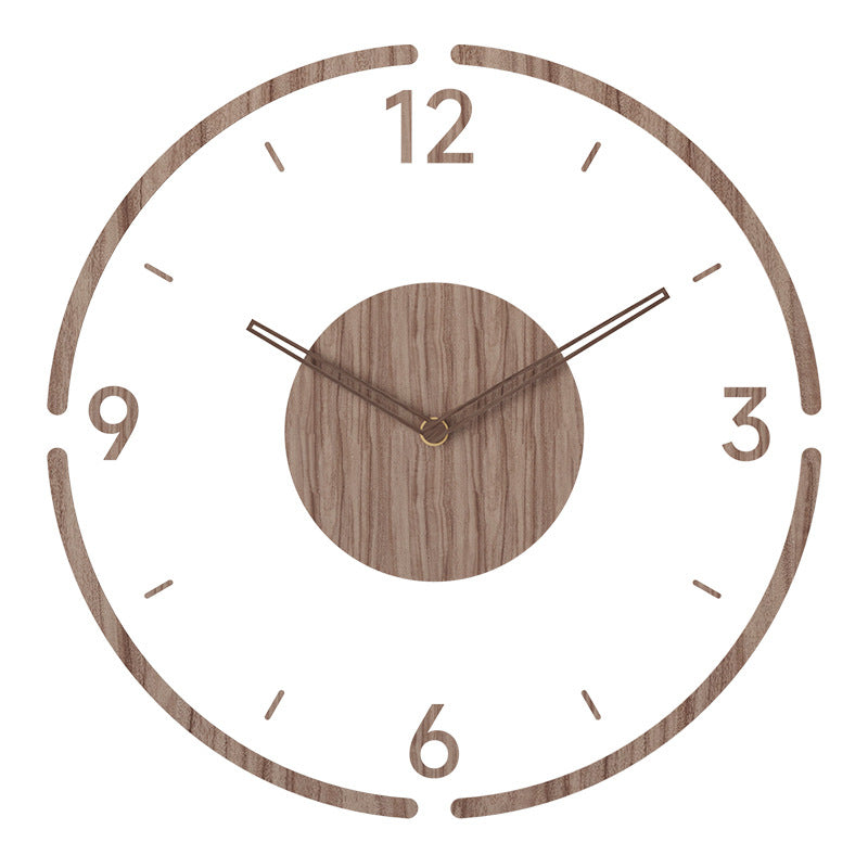 Rebolet | Nordora – Nordische Wanduhr aus Holz, lautloses Design