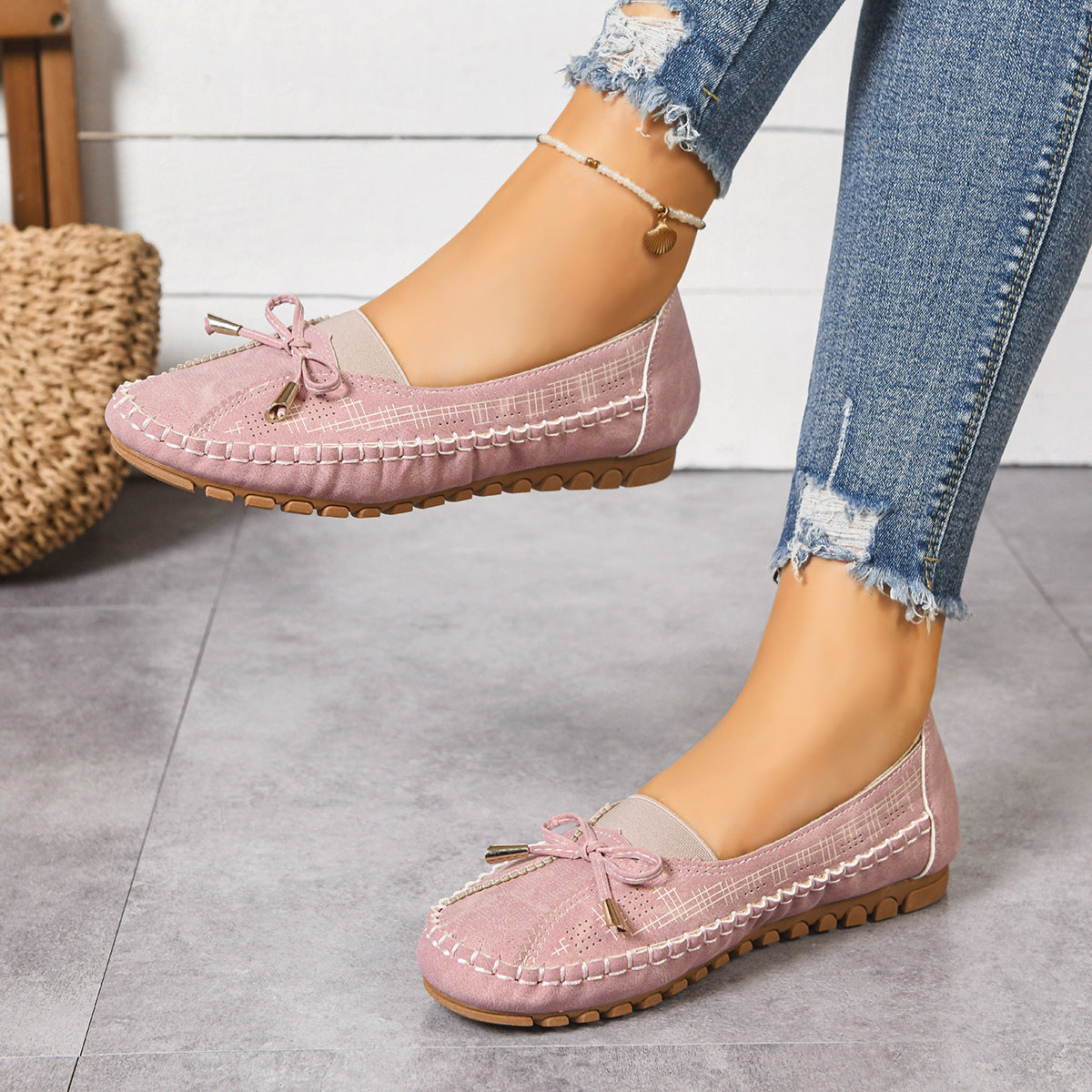 Damen-Komfort-Loafer in weiter Passform