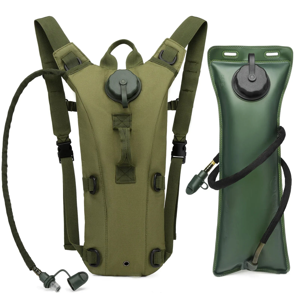 Tactical Trinkrucksack mit 3L-Trinkblase – für Wandern, Radfahren & mehr