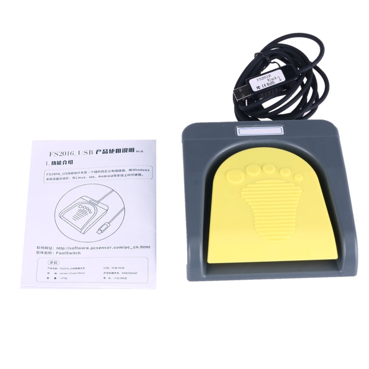 Rebolet | FS2016_USB PCsensor USB-Fußschalter Fußsteuerungstastatur, Multimedia / Tastatur / Gamepad / Maus / String / B Ultraschallbildakquisitionsfunktionen