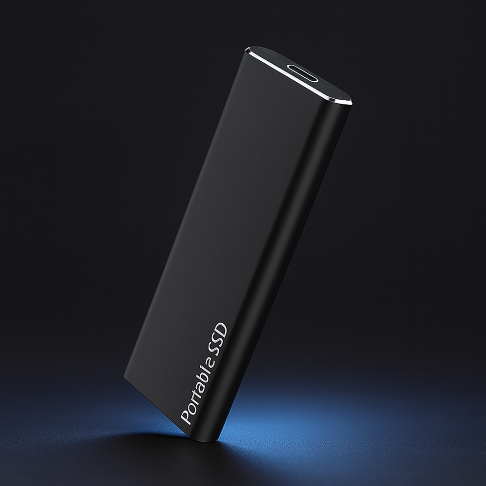 Tragbare externe SSD – Hochgeschwindigkeits Speicherlaufwerk aus Aluminium für schnelle Datenübertragung