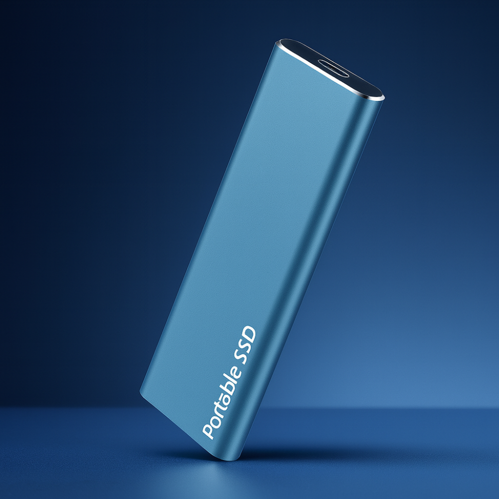 Tragbare externe SSD – Hochgeschwindigkeits Speicherlaufwerk aus Aluminium für schnelle Datenübertragung