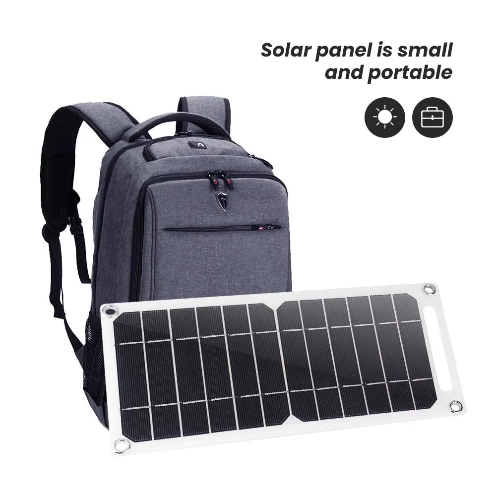 Tragbares Solarpanel mit USB – für Camping & Wandern