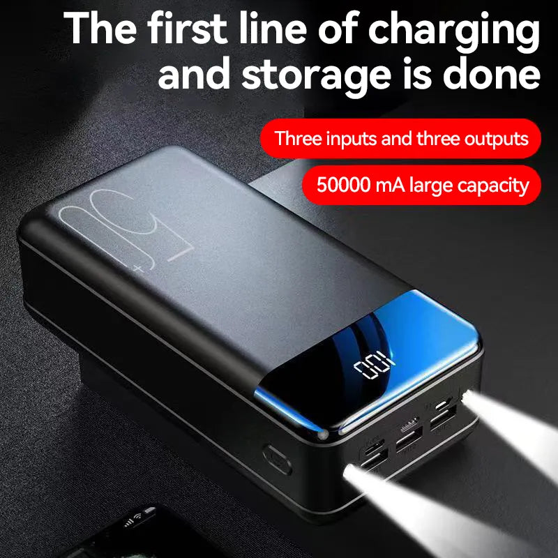 Rebolet | PowerBloc – Powerbank 50000 mAh Schnellladung – Outdoor & Notfall-Energie