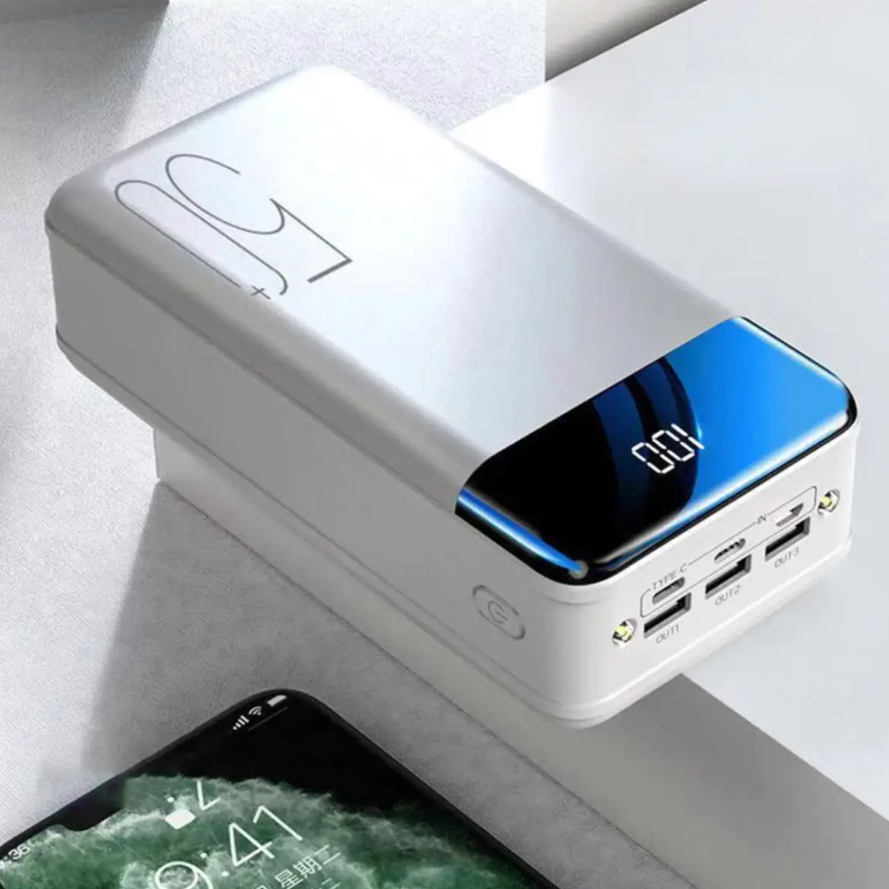 Rebolet | PowerBloc – Powerbank 50000 mAh Schnellladung – Outdoor & Notfall-Energie