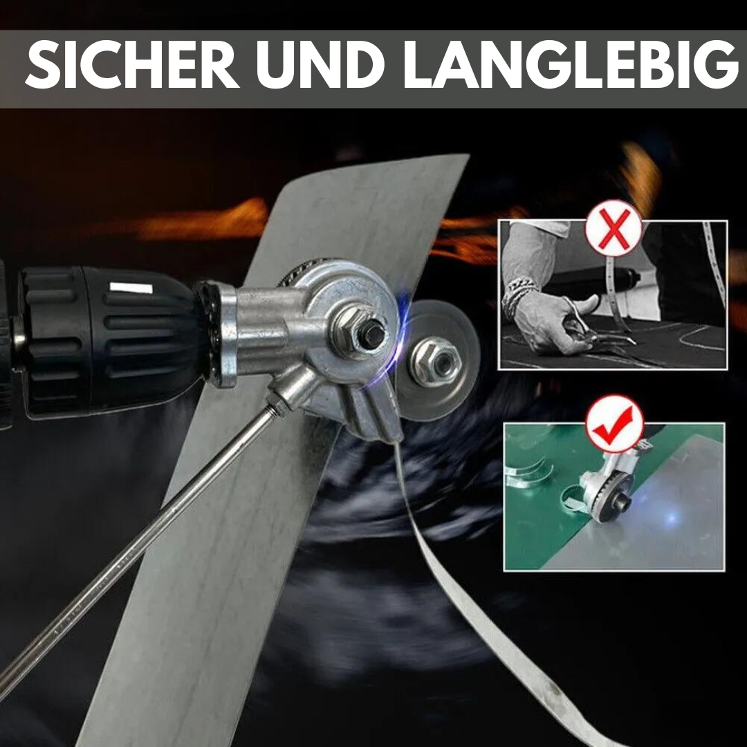 Rebolet | Elektrischer Bohrmaschinen-Blechschneider – Nibbler Aufsatz für Metall & Wellblech