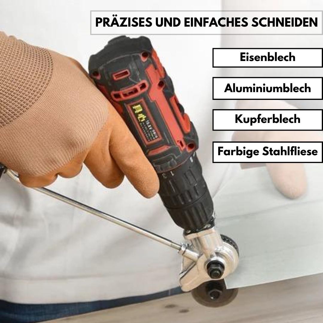 Rebolet | Elektrischer Bohrmaschinen-Blechschneider – Nibbler Aufsatz für Metall & Wellblech