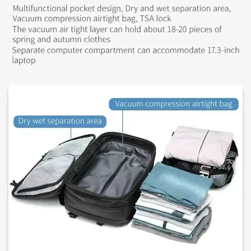 Rebolet | Komprimierbarer Laptop-Rucksack für das Reisen