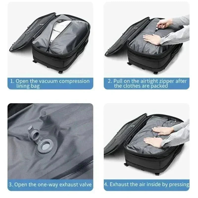 Rebolet | Komprimierbarer Laptop-Rucksack für das Reisen
