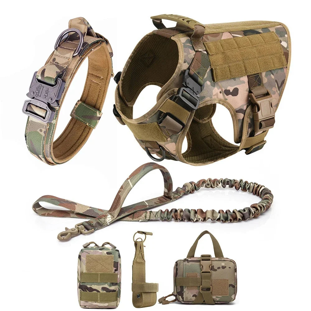 Robustes Tactical No-Pull Hundegeschirr-Set