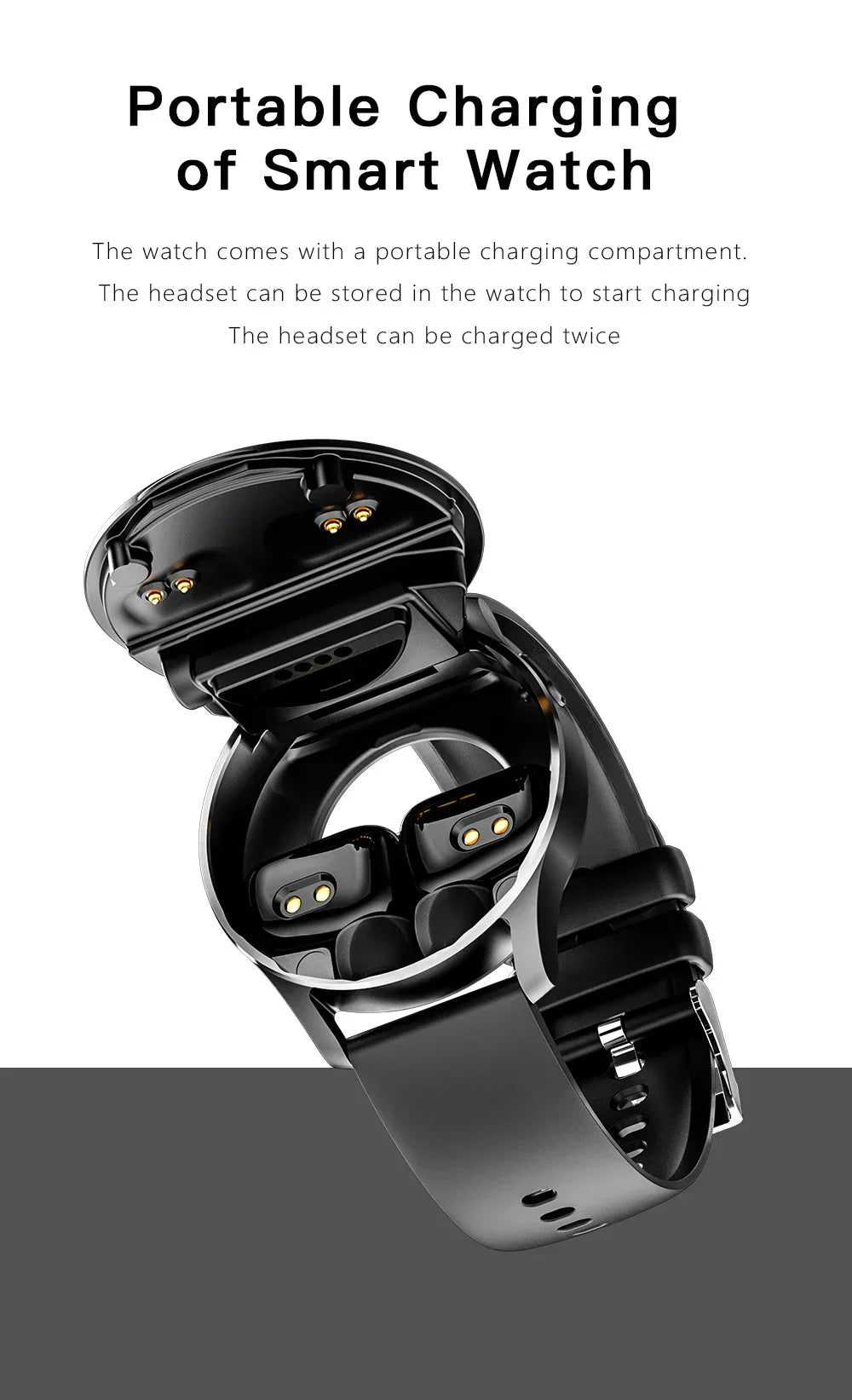 Rebolet | Zwei in Eins Smartwatch mit Bluetooth-Ohrhörern