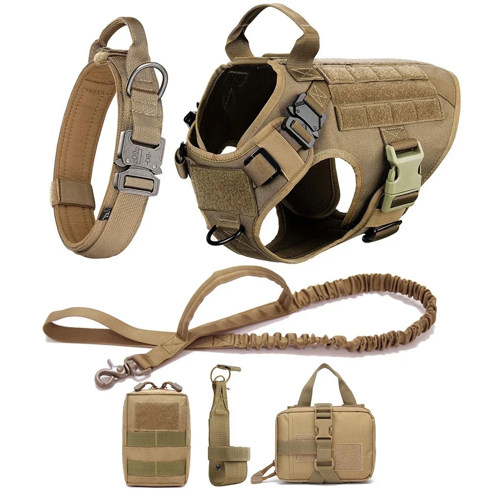 Robustes Tactical No-Pull Hundegeschirr-Set