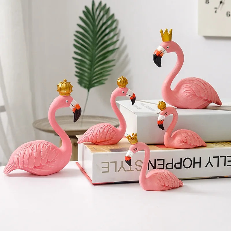 Rebolet| Flamingo-Figur aus Harz moderne Dekoration