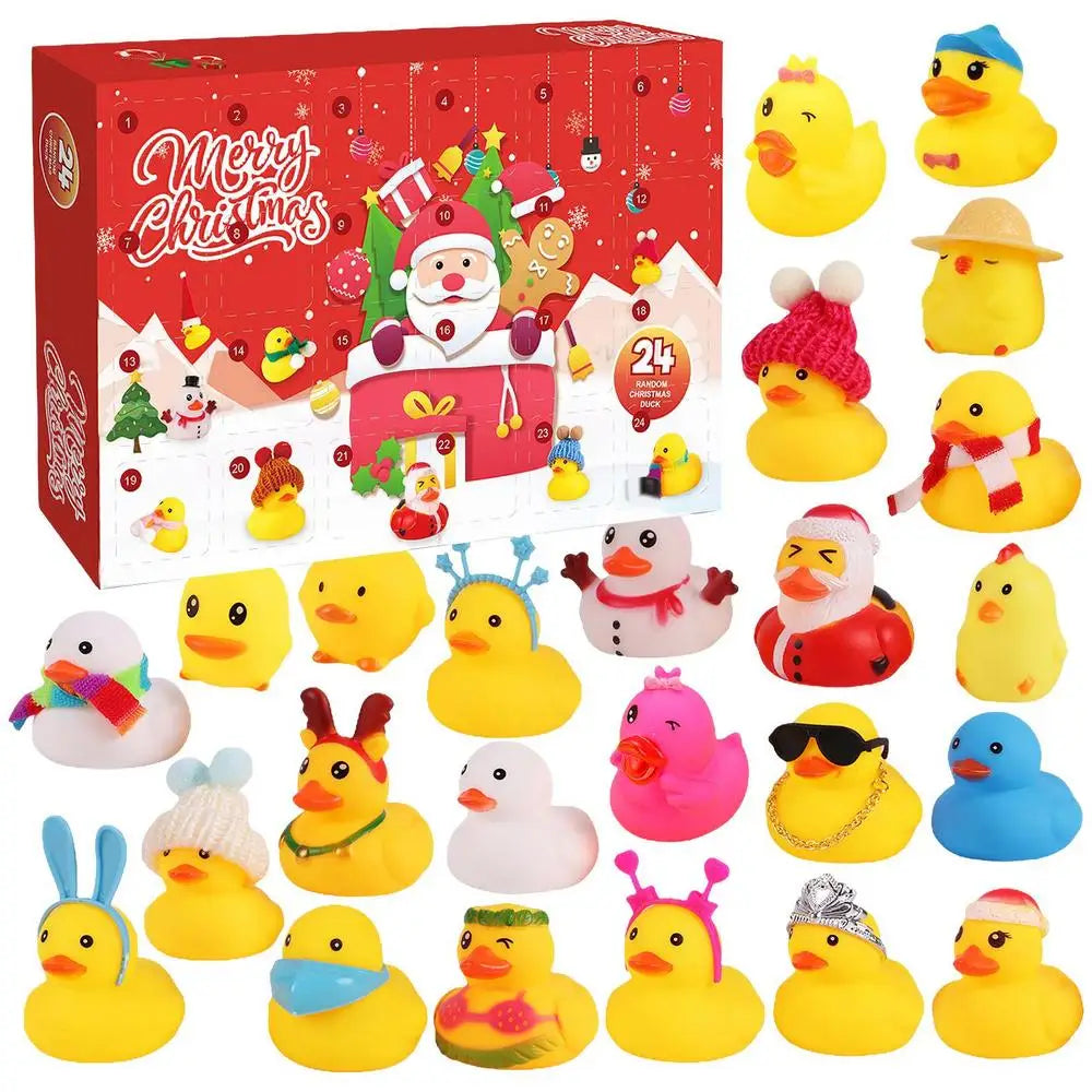 Rebolet | QuackJoy – Gummi-Enten Adventskalender mit 24 Designs – Weihnachten 2025