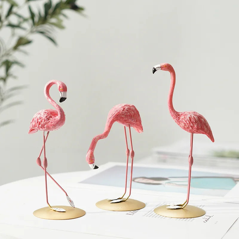 Rebolet| Flamingo-Figur aus Harz moderne Dekoration