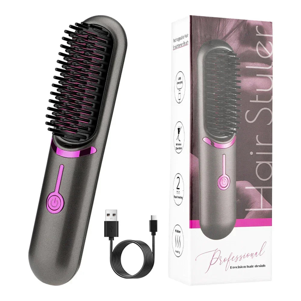 | Wireless Hair Straightening Comb