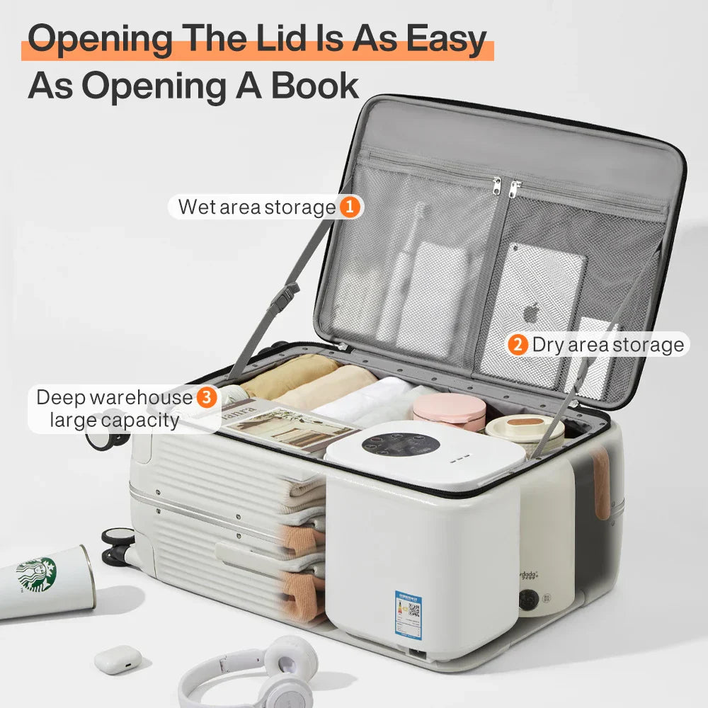 Rebolet | Aluminiumrahmen-Hartschalenkoffer mit USB-Port – Turin