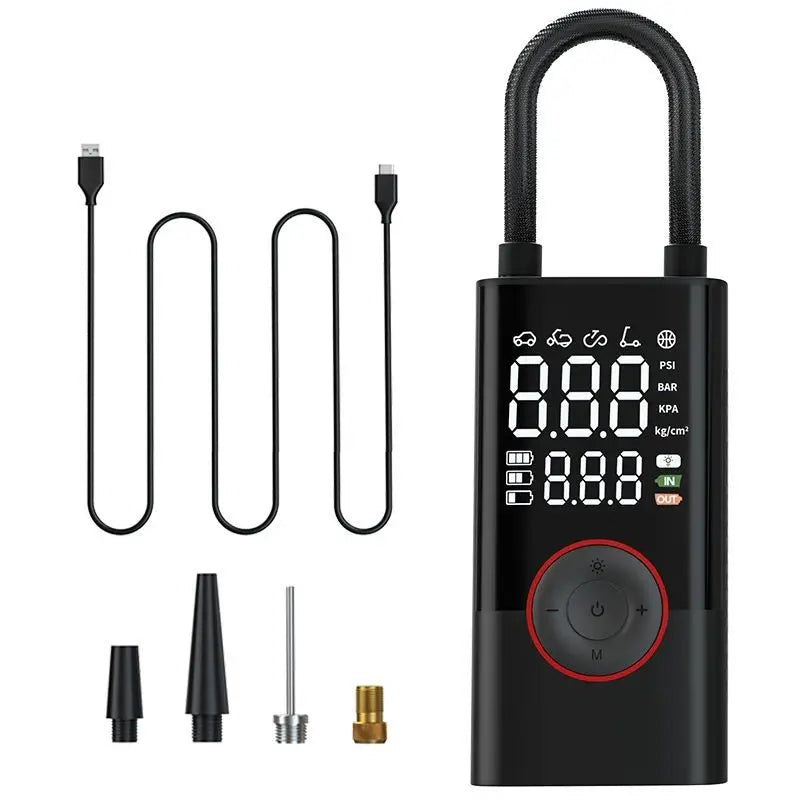 ™ Kabelloser Reifenfüllkompressor 150PSI, 4000mAh, LCD, USB-C