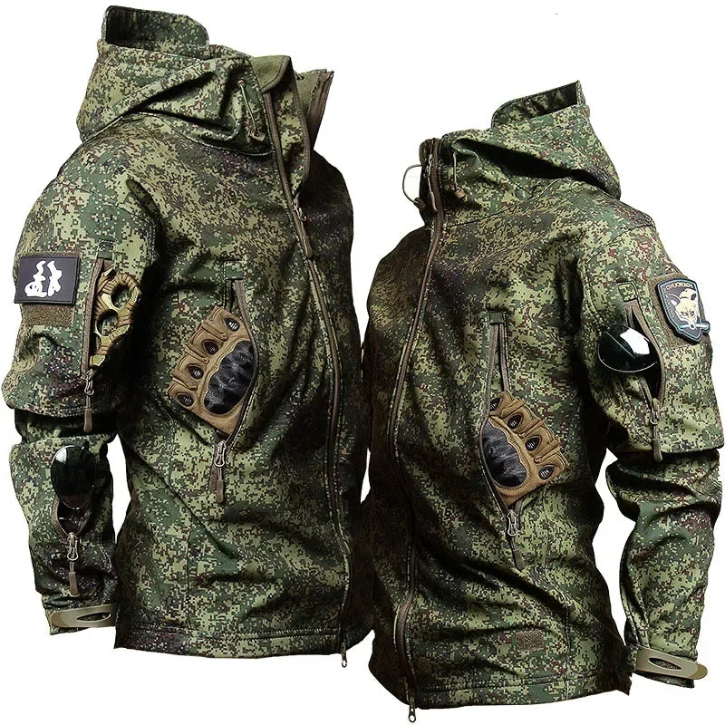 Herren Tactical-Uniform-Set mit Jacke, Shirt und Cargohose