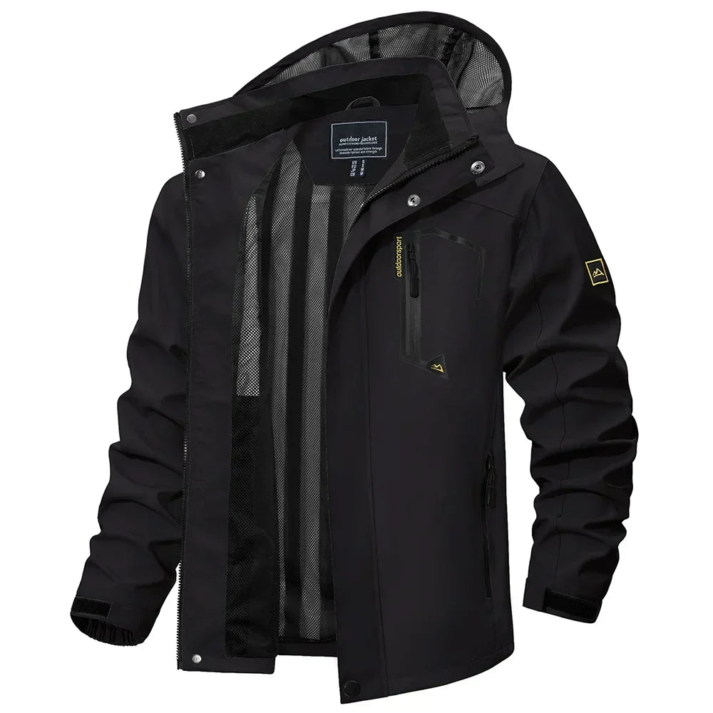 Herren leichte Frühjahr-Herbst-Jacke – wasserdichter Regenmantel