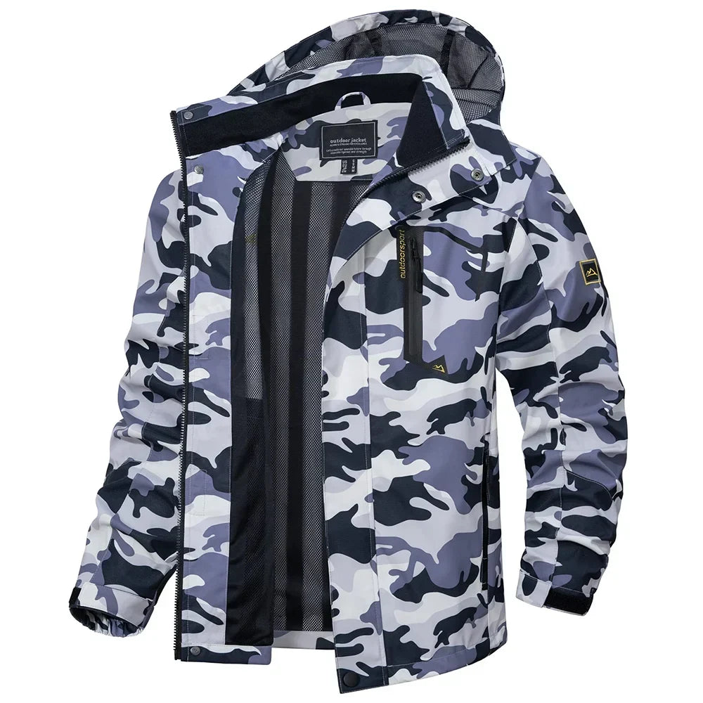 Herren leichte Frühjahr-Herbst-Jacke – wasserdichter Regenmantel