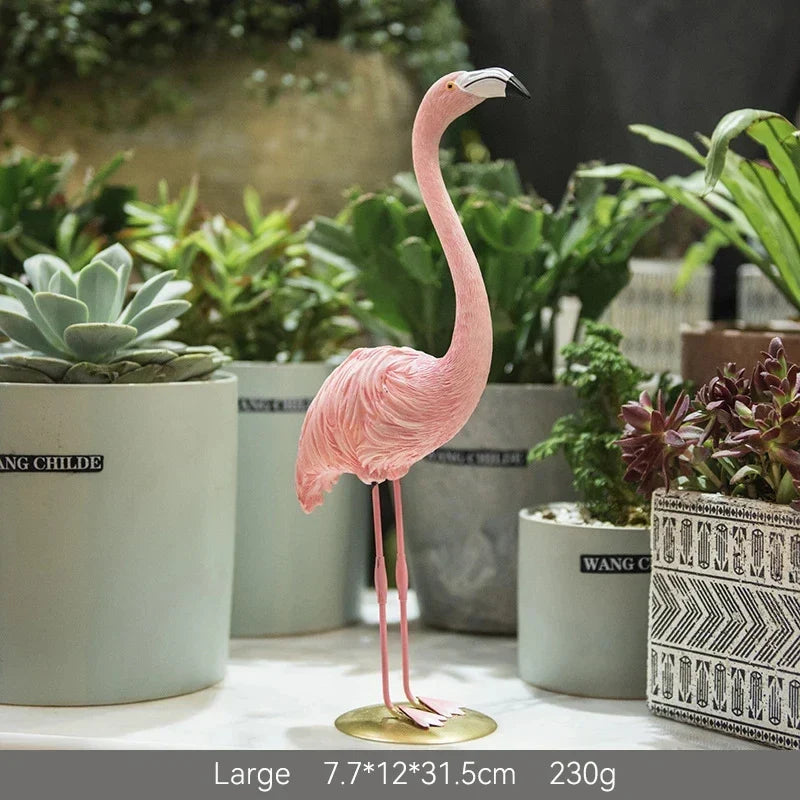 Rebolet| Flamingo-Figur aus Harz moderne Dekoration
