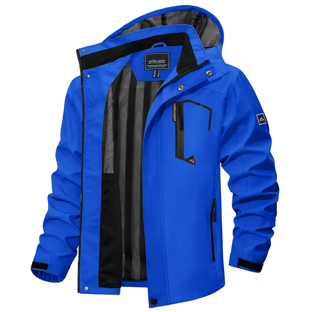 Herren leichte Frühjahr-Herbst-Jacke – wasserdichter Regenmantel
