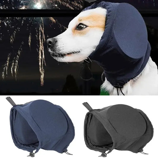 Rebolet | Geräuschdämpfende Hundeohrenschützer | Bequemes, atmungsaktives Polyester zur Linderung von Ängsten bei Feuerwerk und Gewittern