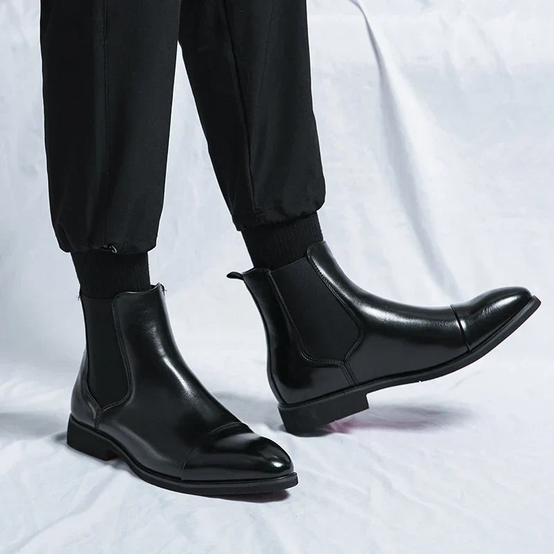 Rebolet | Hochwertige Leder Chelsea Stiefel für Herren