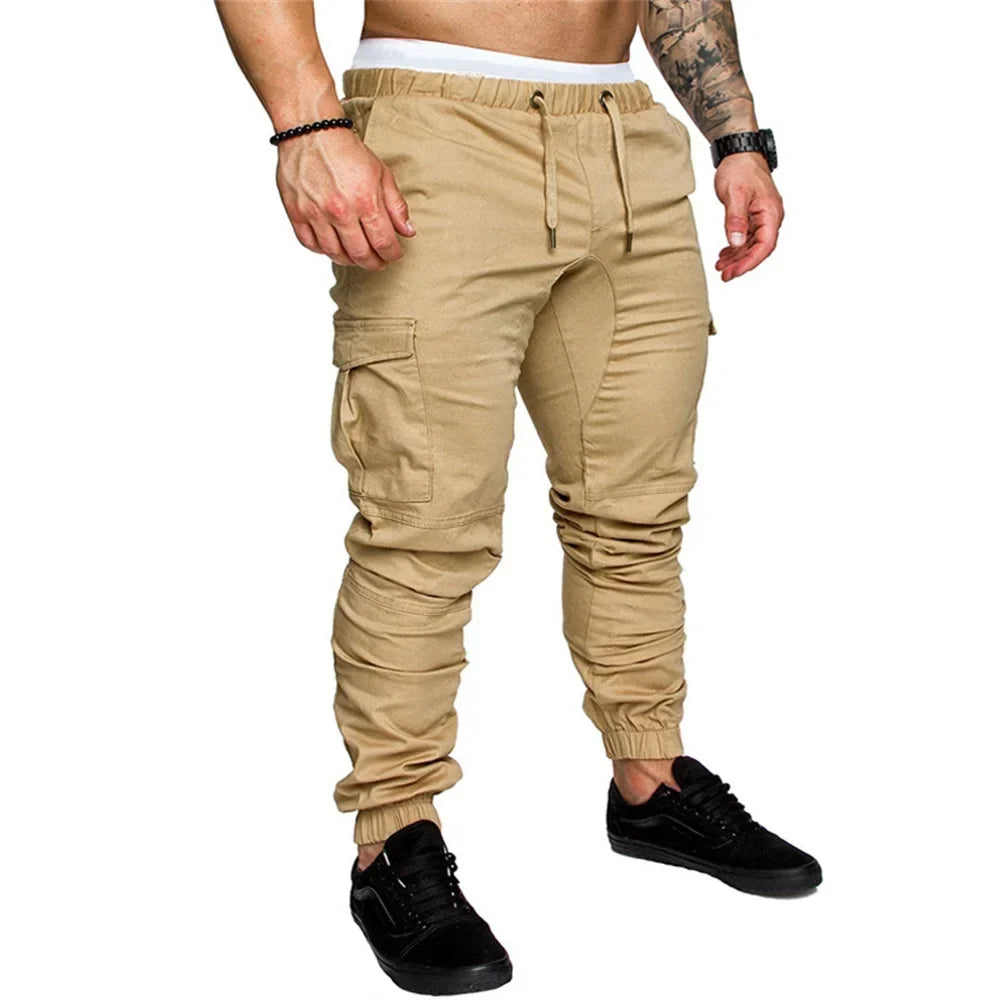 Herren Cargo-Hose leger – Mehrtaschen-Gewebehose