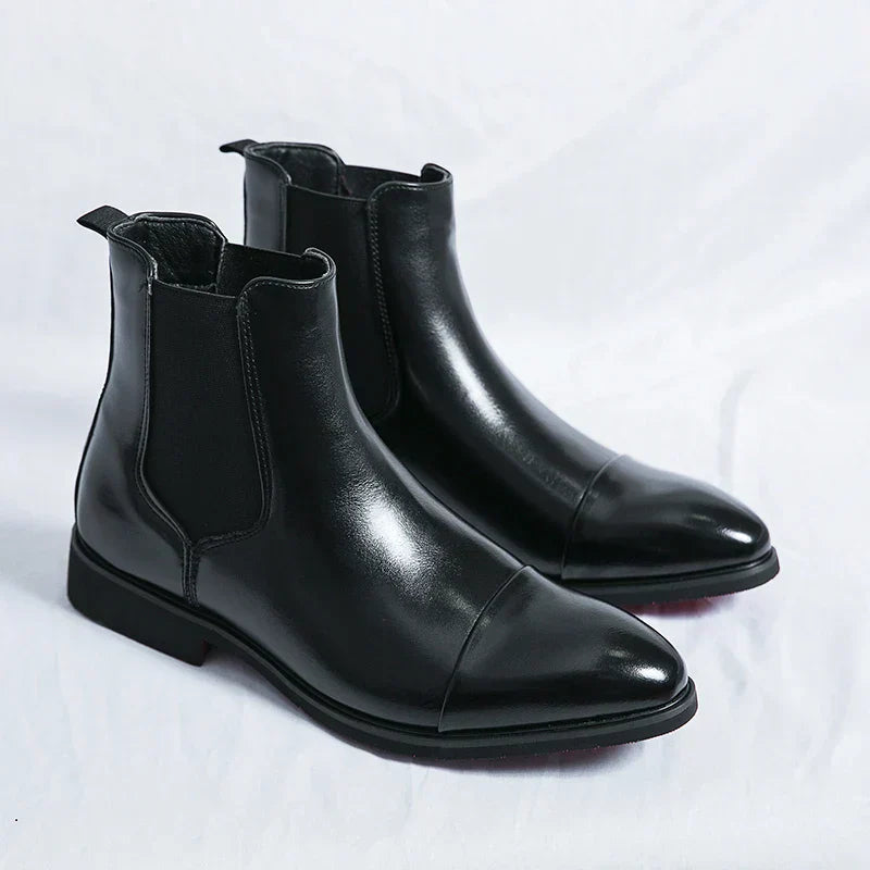 Rebolet | Hochwertige Leder Chelsea Stiefel für Herren