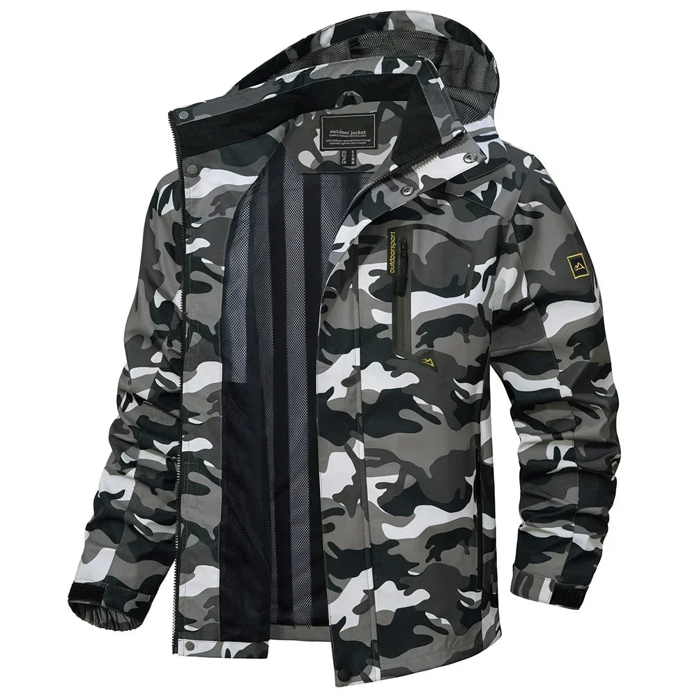 Herren leichte Frühjahr-Herbst-Jacke – wasserdichter Regenmantel