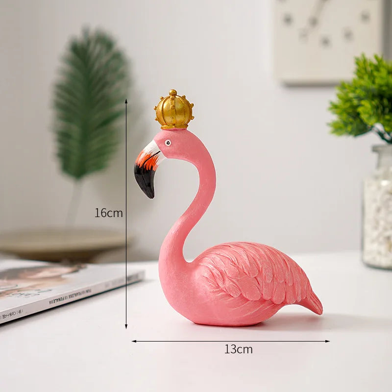 Rebolet| Flamingo-Figur aus Harz moderne Dekoration