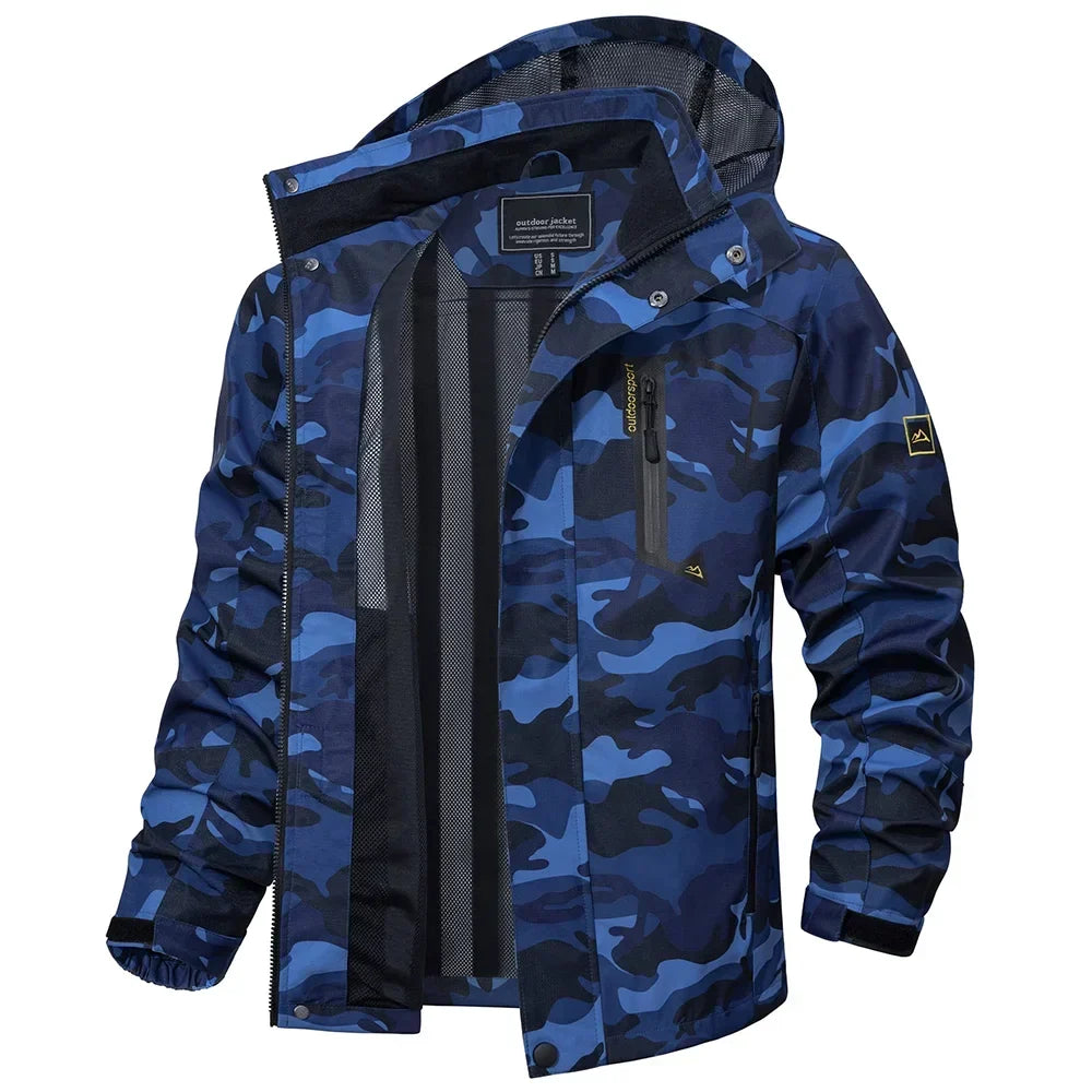 Herren leichte Frühjahr-Herbst-Jacke – wasserdichter Regenmantel