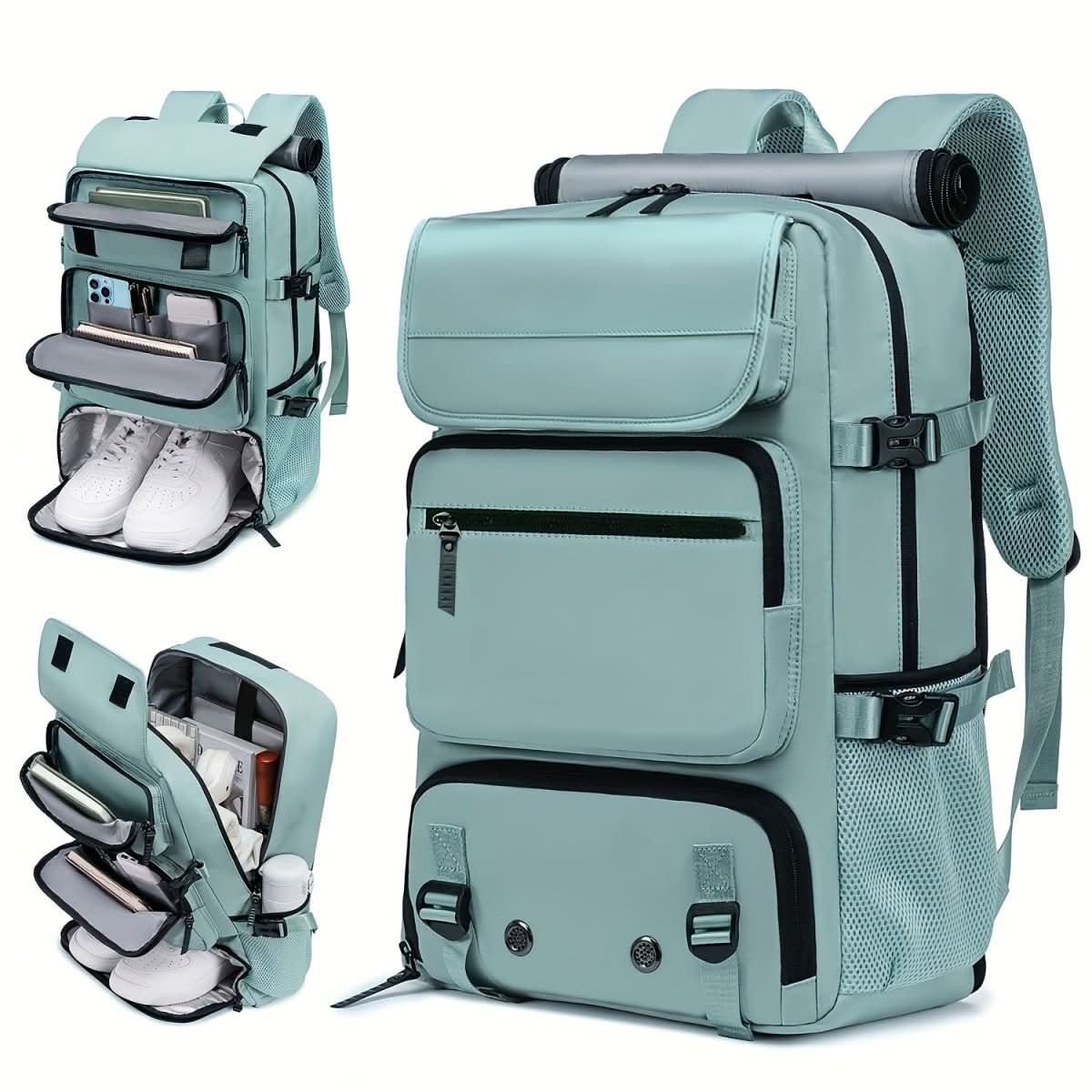 Rebolet | Großer wasserdichter Reiserrucksack mit USB-Anschluss