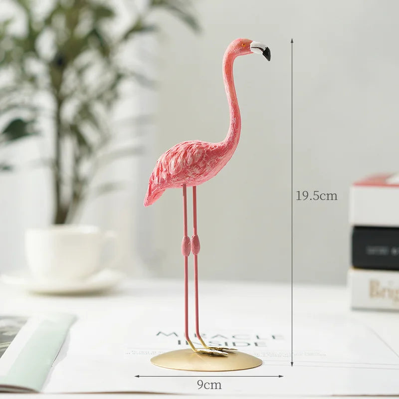 Rebolet| Flamingo-Figur aus Harz moderne Dekoration