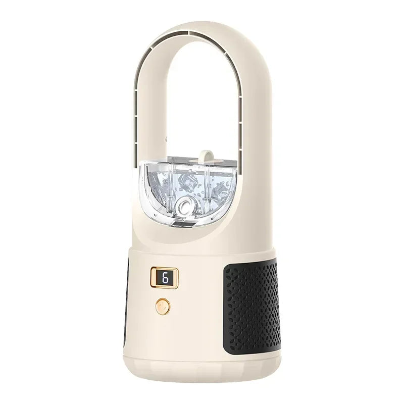 Rebolet | Bladeless Tischventilator – Kompakter, Kabelloser USB-Ventilator ohne Rotor für Schlafzimmer & Büro