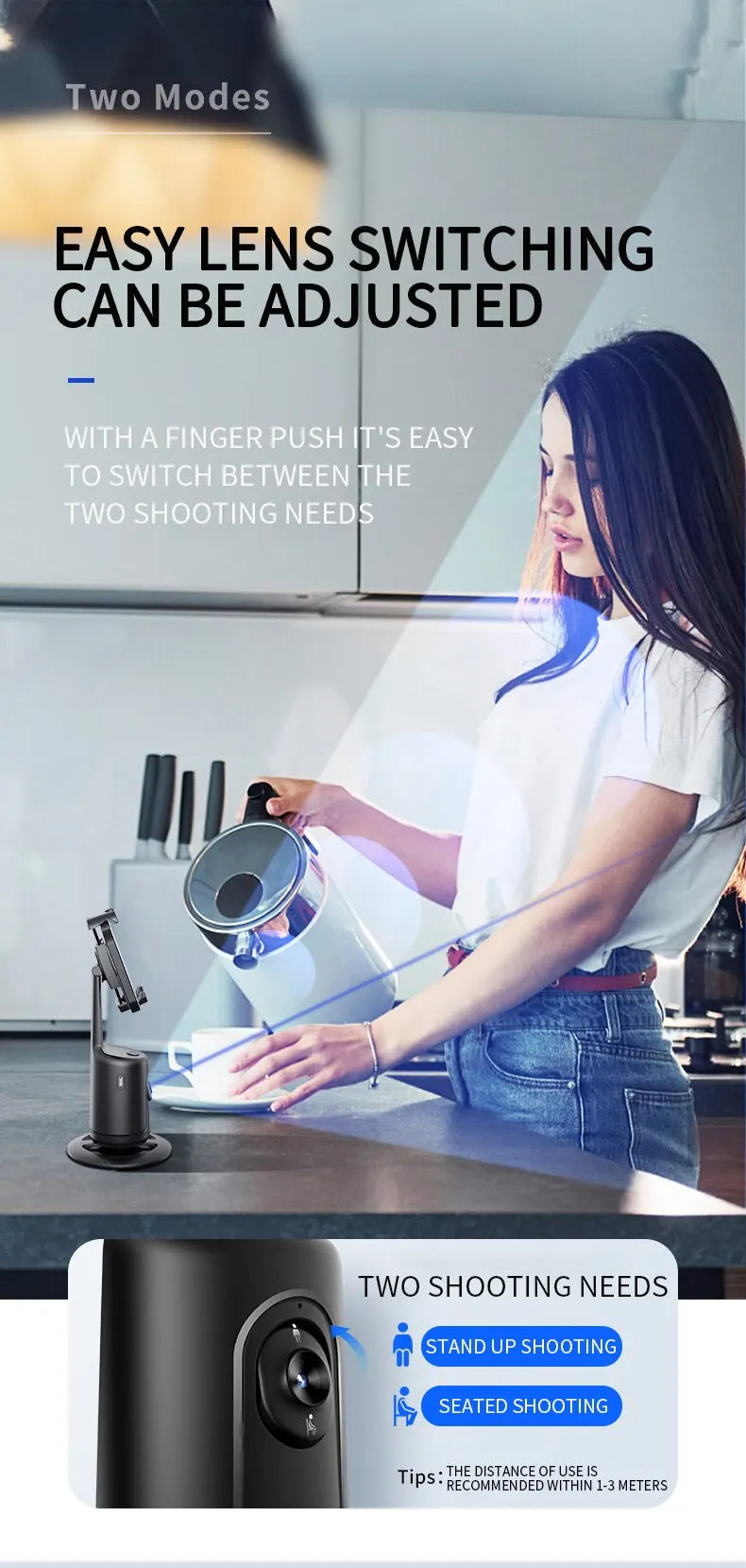 Rebolet | Smart Gesichtserkennung Auto Tracking Telefonhalter