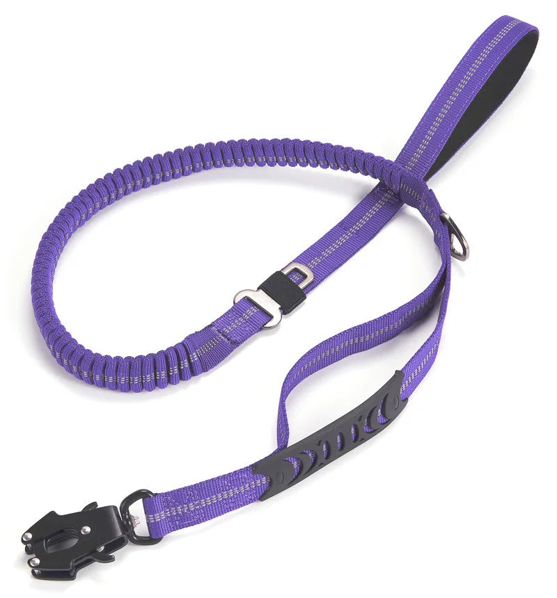 Robuste Tactical Bungee-Hundeleine mit 2 Griffen