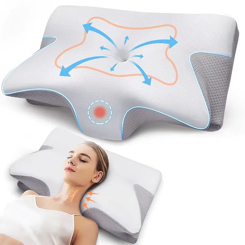 Rebolet | Zervikale orthopädische Memory-Schaum-Nackenstützkissen