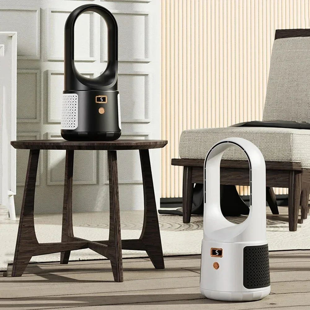 Rebolet | Bladeless Tischventilator – Kompakter, Kabelloser USB-Ventilator ohne Rotor für Schlafzimmer & Büro