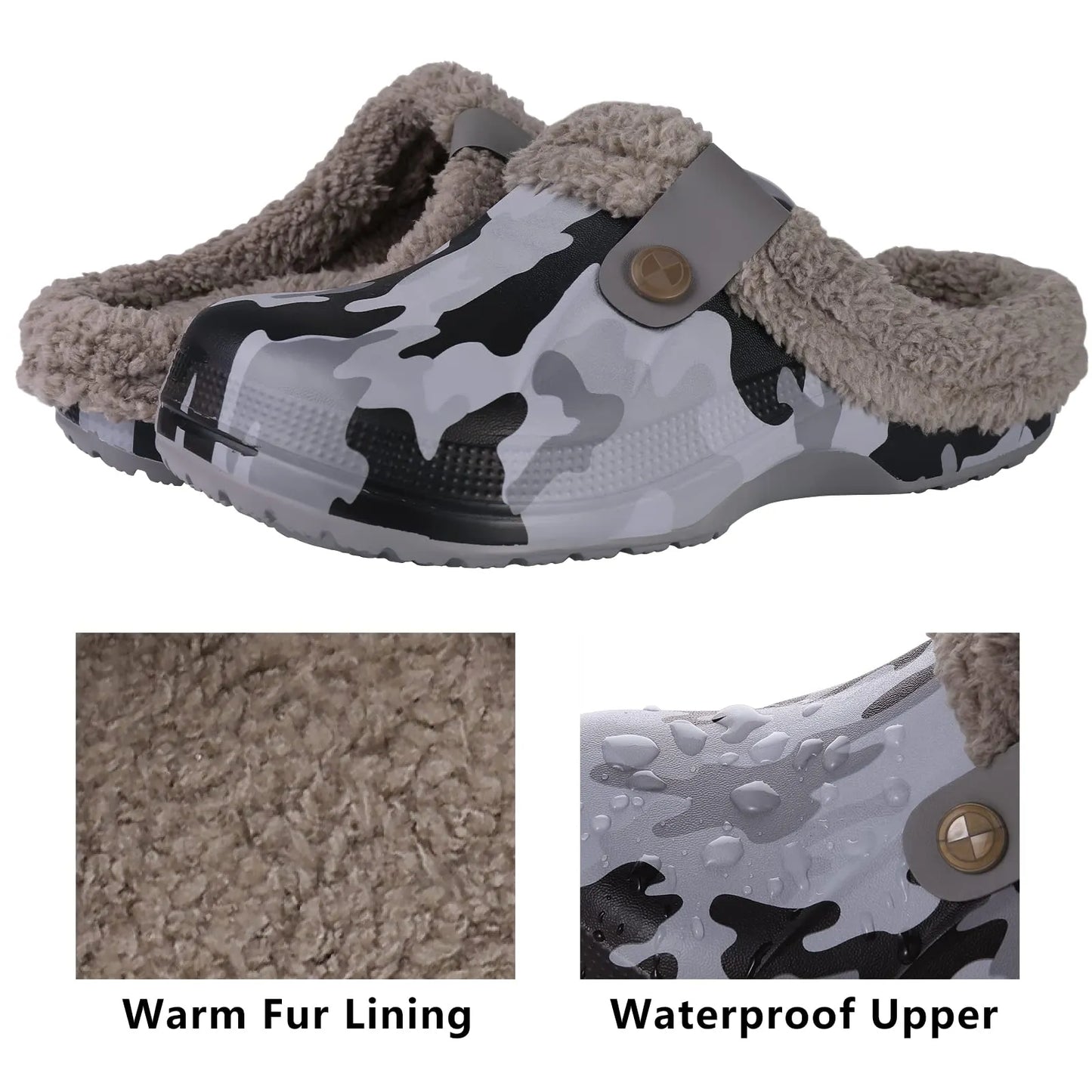 Rebolet | Gem Winter Clogs | Wasserdichte und bequeme Hausschuhe für den Winter